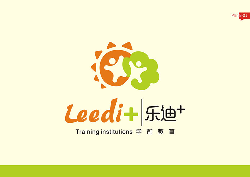 鄭州樂迪⁺學(xué)前教育 標(biāo)志設(shè)計